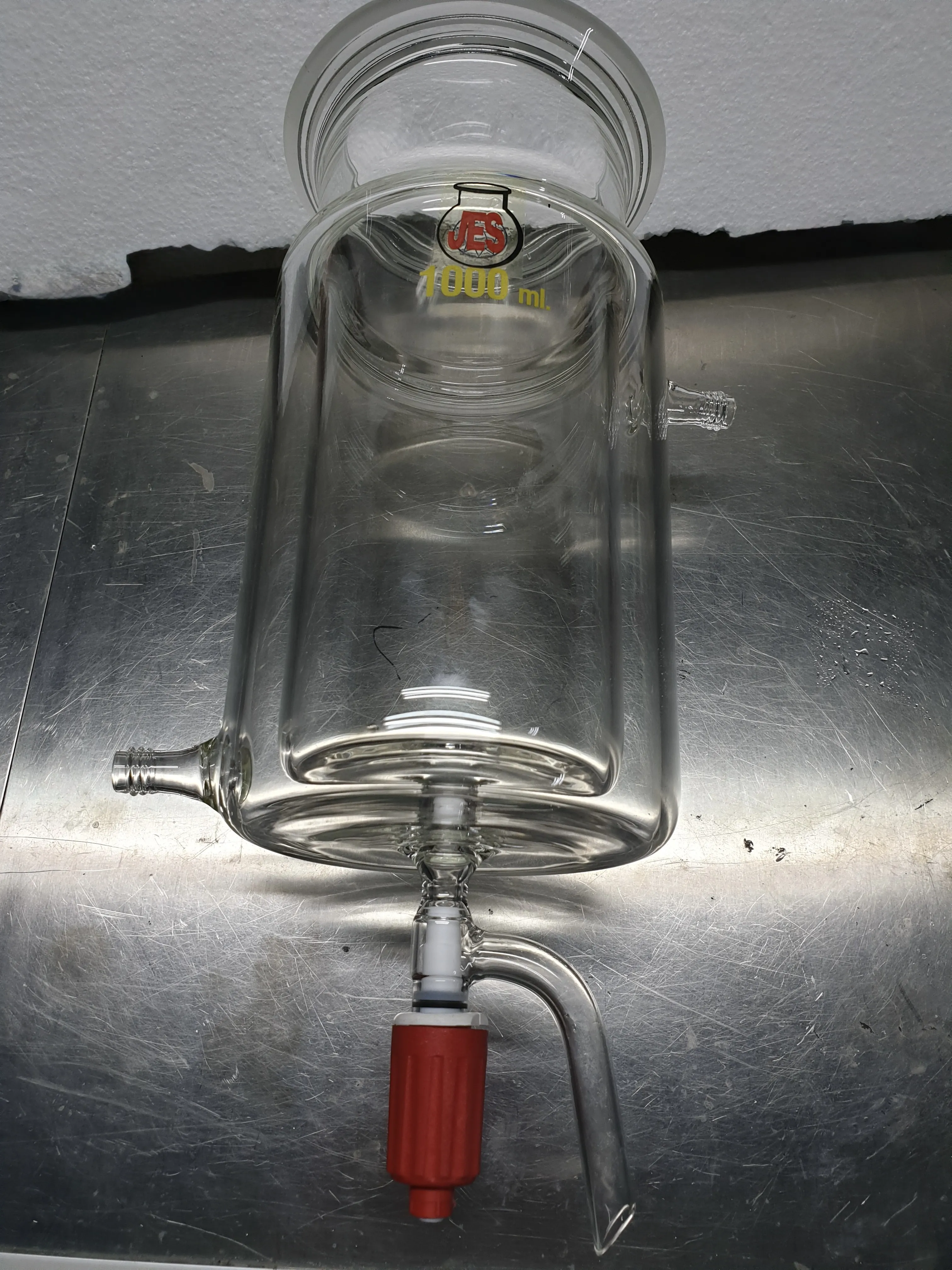 Reactor encamisado 1L con llave rotaflo TF6 barra 18