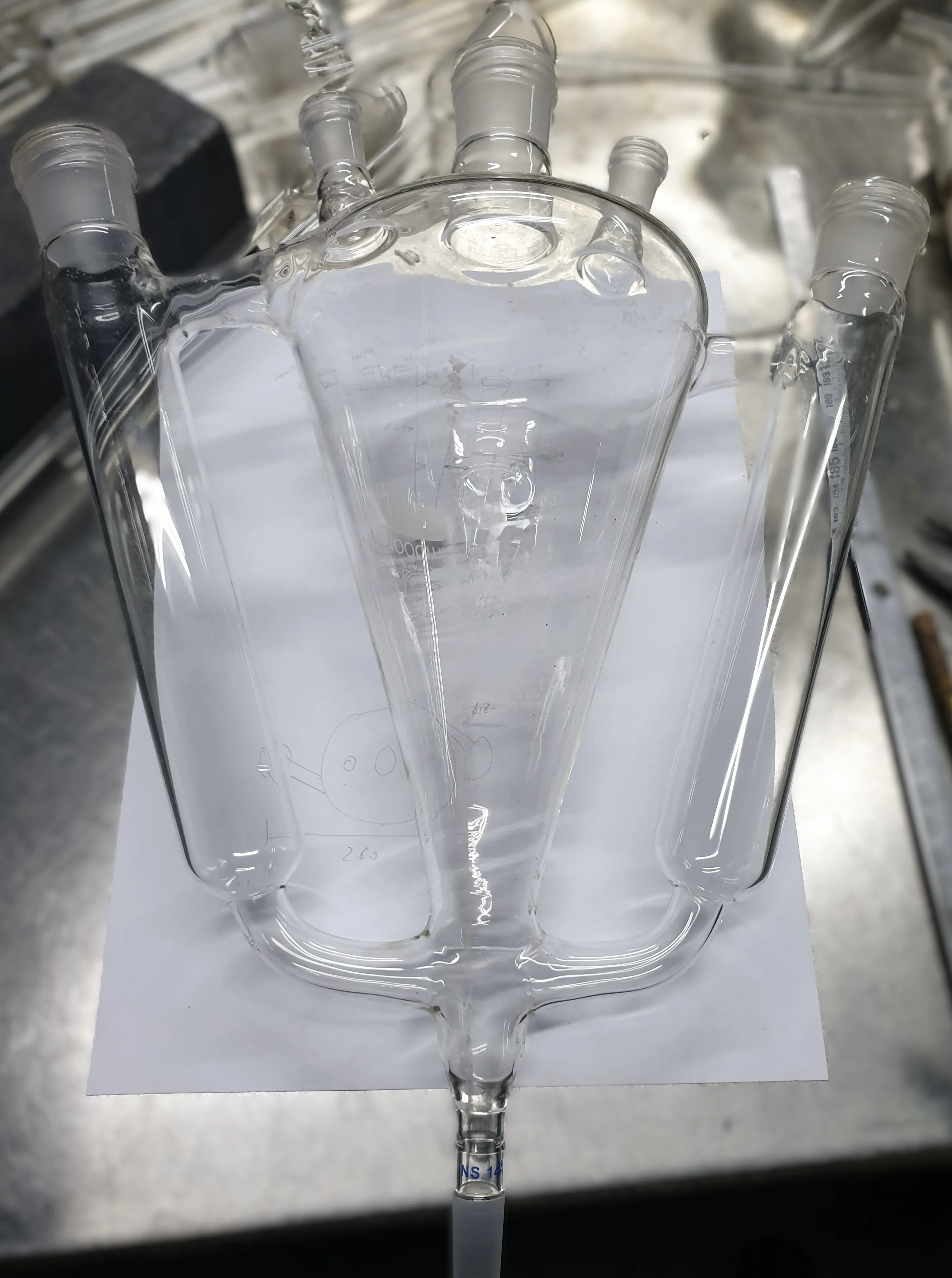 Matraz evaporador ciclon doble cuerpo